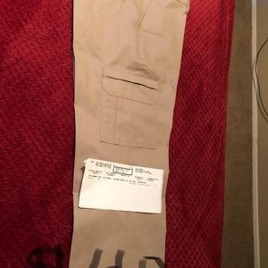 Ladies khaki cargo pants. BRAND NEW